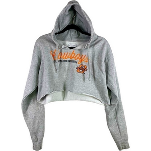 J. AMERICA OSU Cowboys Oklahoma State‎ University Cropped Hoodie
